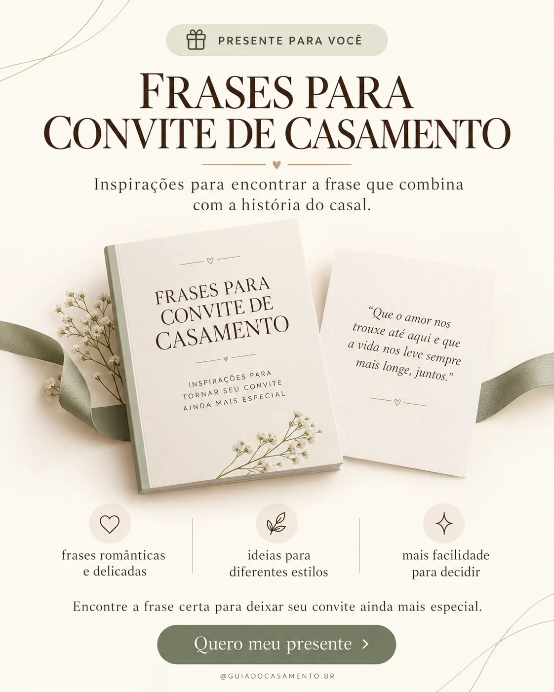 Capa do material Frases para convite de casamento