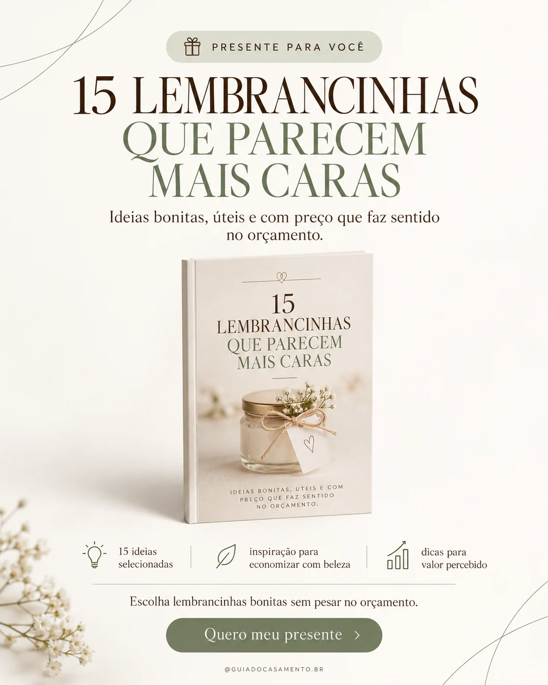 Capa do material 15 lembrancinhas que parecem mais caras do que são